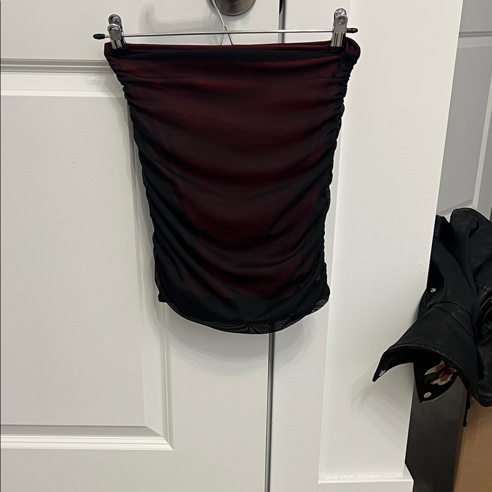 SHEIN Black and Red Crop Top